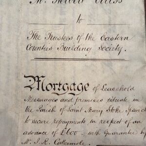 Vintage Mortgage Document